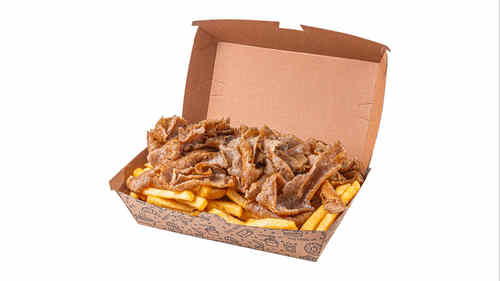 Doner Meat And Chips at Ideal Fish & Chips, Bromsgrove