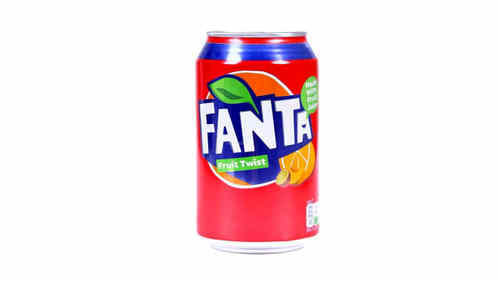 Fanta Fruit Twist Can at Ideal Fish & Chips, Bromsgrove