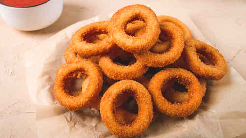 Onion Rings at Ideal Fish & Chips, Bromsgrove